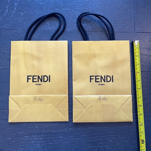 Fendi shopping bag empty yellow decoration storage - Picture 5 of 5